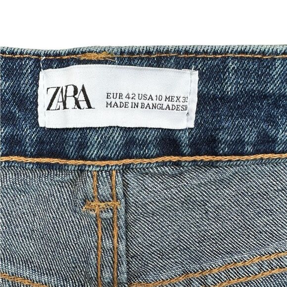 Zara Join Life Shorts - Size 10 - High Rise - Fringe Hem - Like New! - Picture 3 of 5